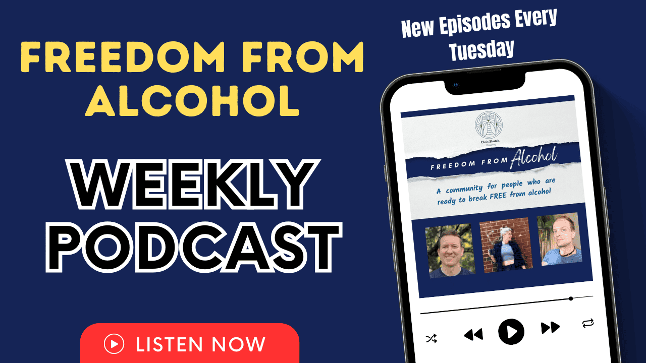 freedom from alcohol weekly podcast promo